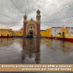 Exhorta protección civil de SPM a reforzar medidas de prevención por fuertes lluvias.