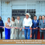 Inauguran Rector de la UATx y alcalde de Natívitas Casa de Autorrealización.
