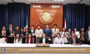 Concluyen convenciones del Parlamento Juvenil 2026.