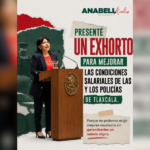 Exige Anabell Ávalos en el Senado salarios dignos para policías de Tlaxcala.