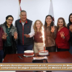 Marcela González conmemora el 12.º aniversario de Morena y reafirma el compromiso de seguir construyendo un México con justicia y bienestar.