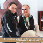 Con trabajo y gestión, fortalecemos la seguridad alimentaria: Aline Lazo.
