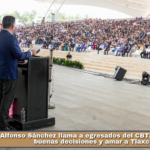 Alfonso Sánchez llama a egresados del CBTis 03 a tomar buenas decisiones y amar a Tlaxcala.