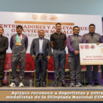 Apizaco reconoce a deportistas y entrenadores medallistas de la Olimpiada Nacional CONADE 2026.