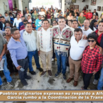 Pueblos originarios expresan su respaldo a Alfonso Sánchez García rumbo a la Coordinación de la Transformación.