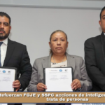Refuerzan FGJE y SSPC acciones de inteligencia contra la trata de personas.