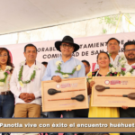 Panotla vive con éxito el encuentro huéhuetl y teponaztli.