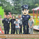 Lleva Seguridad Municipal de Tlaxcala cultura de la prevención a San Buenaventura Atempan durante festividades.