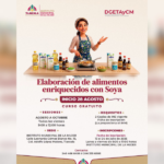 Invita Ayuntamiento de Tlaxcala a curso gratuito de elaboración de alimentos enriquecidos con soya.