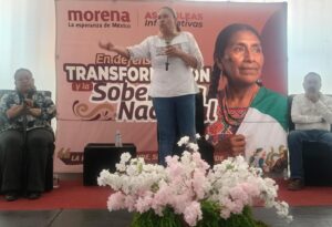 Respaldan en la capital tlaxcalteca a Ana Lilia Rivera para fortalecer la organización de la Cuarta Transformación.