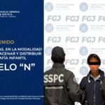 FGJE y SSPC detienen a imputado por trata de personas en modalidad de material de abuso sexual infantil.