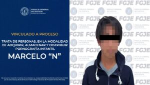 Juez vincula a proceso a imputado por adquirir, almacenar y distribuir pornografía infantil: FGJE.