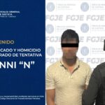 FGJE aprehende a hombre por homicidio calificado y homicidio calificado en grado de tentativa.