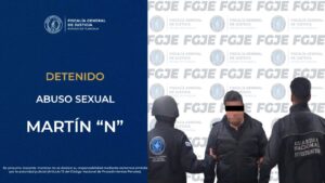 Detiene Policía de Investigación a hombre por abuso sexual: FGJE.