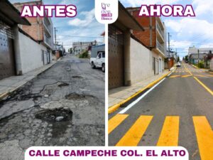 Calle Campeche en El Alto renueva su imagen: Blanca Angulo.