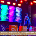 El escenario cultural de la Feria Internacional del Arte Efímero y la Dalia vivió una noche llena de música en Huamantla.