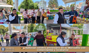 🎉🎂Xaltocan celebra aniversario de su Mercadito con comerciantes y locatarios