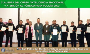 🚔📚San Pablo del Monte fortalece atención ciudadana con capacitación a Policía Vial