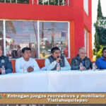 🛝🪁Entregan juegos recreativos y mobiliario en San Simón Tlatlahuquitepec
