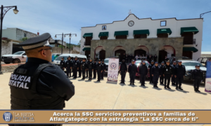 Acerca la SSC servicios preventivos a familias de Atlangatepec con la estrategia «La SSC cerca de ti».