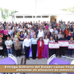 Entrega Gobierno del Estado camas hospitalarias a personas en situación de inmovilidad.