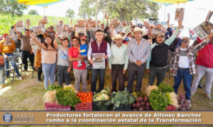 Productores fortalecen el avance de Alfonso Sánchez rumbo a la coordinación estatal de la Transformación.