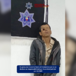 Policía Municipal de Tetla detiene a una persona por probable robo de cable telefónico en San Francisco Atexcatzinco.