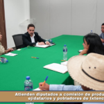 Atienden diputados a comisión de productores, ejidatarios y pobladores de Ixtenco.