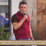 Tribunal Electoral revoca acuerdo del ITE y confirma que no había elementos para responsabilizar a Alfonso Sánchez.