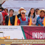 Administración de Aline Lazo convierte antiguas peticiones en obras para Ixtenco.