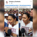 Periodista denuncia bloqueo informativo tras cuestionar a Ana Lilia Rivera.
