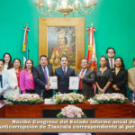 Recibe Congreso del Estado informe anual del Sistema Anticorrupción de Tlaxcala correspondiente al periodo 2025-2026.