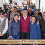El mensaje de unidad y cercanía sigue ganando terreno para Alfonso Sánchez.