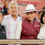 Ana Lilia Rivera: ayudar a la Presidenta implica defender con congruencia la transformación.