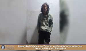Seguridad Pública de Totolac actúa ante alteración del orden público en Chimalpa.