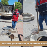 Acciones permanentes de desazolve en Chiautempan.