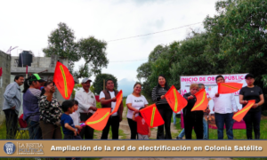 Ampliación de la red de electrificación en Colonia Satélite.