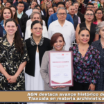 AGN destaca avance histórico de Tlaxcala en materia archivística.