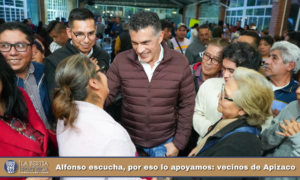 Alfonso escucha, por eso lo apoyamos: vecinos de Apizaco.