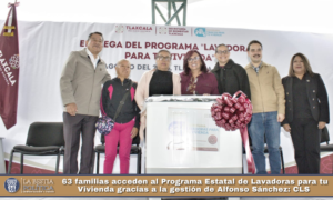 63 familias acceden al Programa Estatal de Lavadoras para tu Vivienda gracias a la gestión de Alfonso Sánchez: CLS.