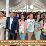 Con entrega de mil kits escolares el Gobierno de Apizaco apoyar la economía familiar.