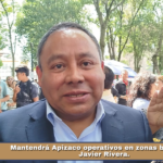 Mantendrá Apizaco operativos en zonas bancarias: Javier Rivera.