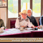 Organizaciones campesinas respaldan a Ana Lilia Rivera y plantean agenda para el campo.