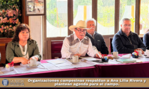 Organizaciones campesinas respaldan a Ana Lilia Rivera y plantean agenda para el campo.