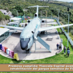 Promesa cumplida: Tlaxcala Capital avanza en la rehabilitación del parque temático de Tizatlán.