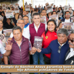 Ejemplo de Sánchez Anaya garantiza buen trabajo de su hijo Alfonso: pobladores de Totolac.