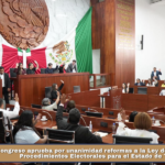 Congreso aprueba por unanimidad reformas a la Ley de Instituciones y Procedimientos Electorales para el Estado de Tlaxcala.