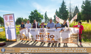 Inicia Gobierno municipal de Apizaco obras de drenaje y seguridad en la colonia Loma Florida con más de 1.1 mdp.