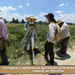 Conagua y ejidatarios delimitan zona federal y cauce natural en Panotla.