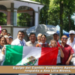 Equipo del Cambio Verdadero Apetatitlán respalda a Ana Lilia Rivera.